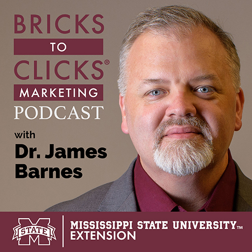 Bricks-To-Clicks Marketing Podcast Cover