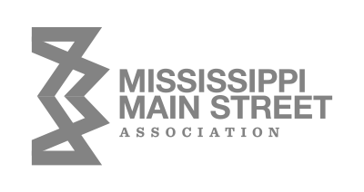 Mississippi Main Street Logo Gray