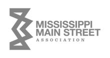 Mississippi Main Street Logo Gray