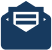 An icon of an envelope with a letter coming out