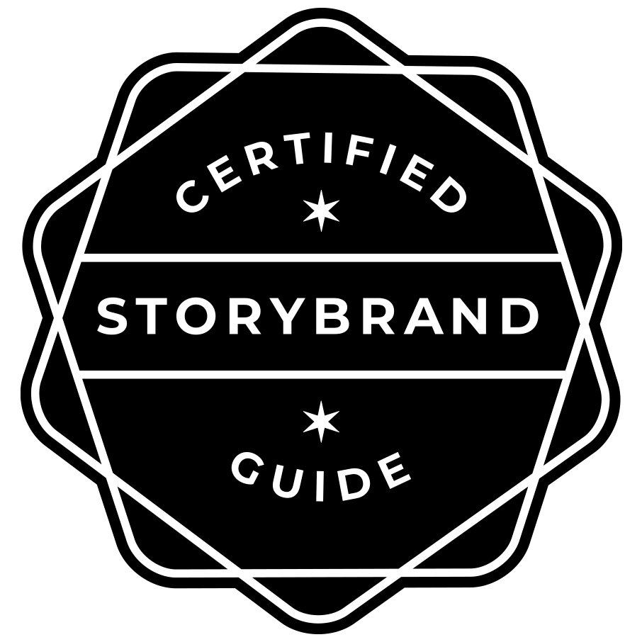 Black Certified StoryBrand Guide badge