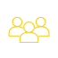 3 People icon with transparent background